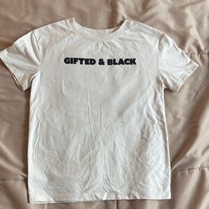 Gifted & Black Girls Kids Short Sleeve Tee - White Medium 8